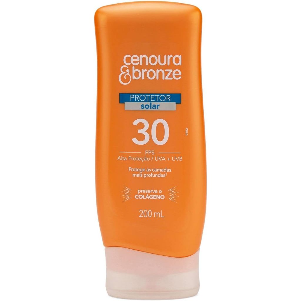 Protetor Solar Cenoura E Bronze Fps 30 200ml