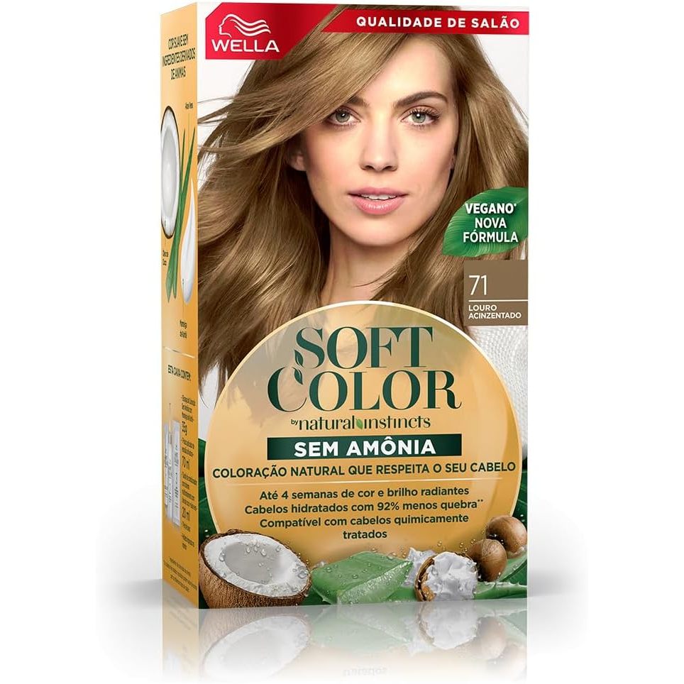 Tinta De Cabelo Soft Color Louro Acinzentado 71 em Oferta na Shopee