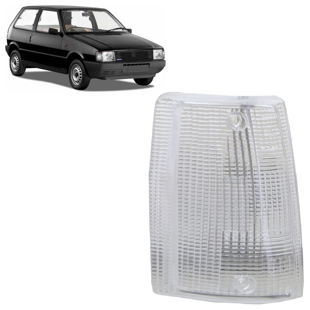 Lente Pisca Seta Lanterna Dianteira Uno 1984 1985 1986 1987 1988 1989 1990 Cristal em Oferta na Shopee