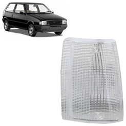 Lente Pisca Seta Lanterna Dianteira Uno 1984 1985 1986 1987 1988 1989 1990 Cristal