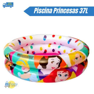 Piscina Infantil Inflável Princesas Disney 37 Litros Verão Praia Piscina De Bolinhas Água
