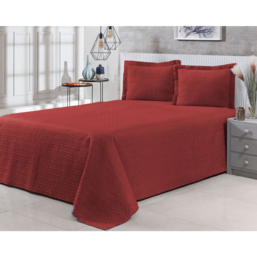 Kit Cobre leito Slim com 3 peças Queen