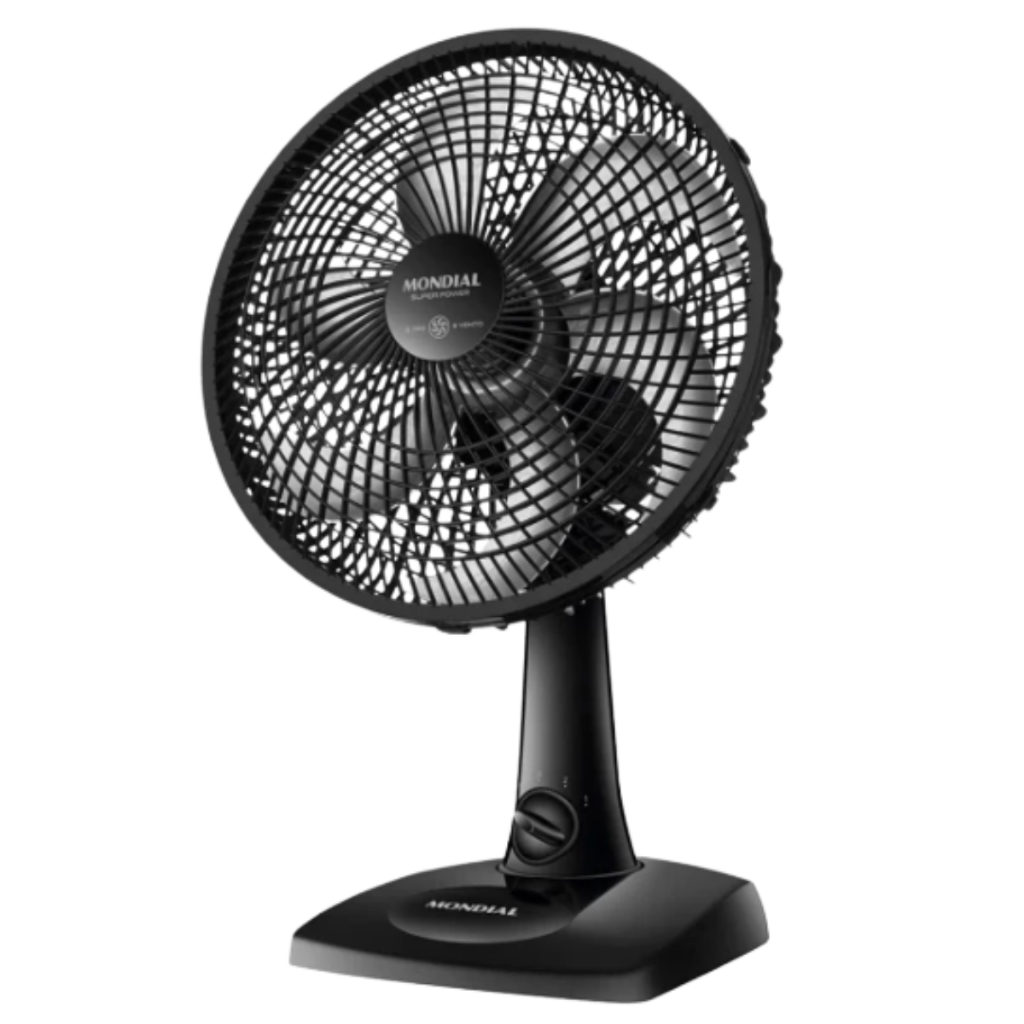 Ventilador Mondial Vsp30b Super Power 30cm 6 Pas 3 Vel 127v 30 Cm 60hz Preto