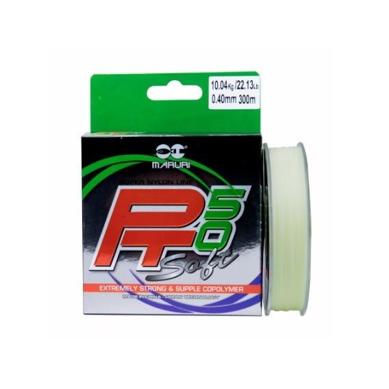 Linha Monofilamento PT50 Soft Super Nylon - Maruri  - Carretel 300m - Alta Resistência