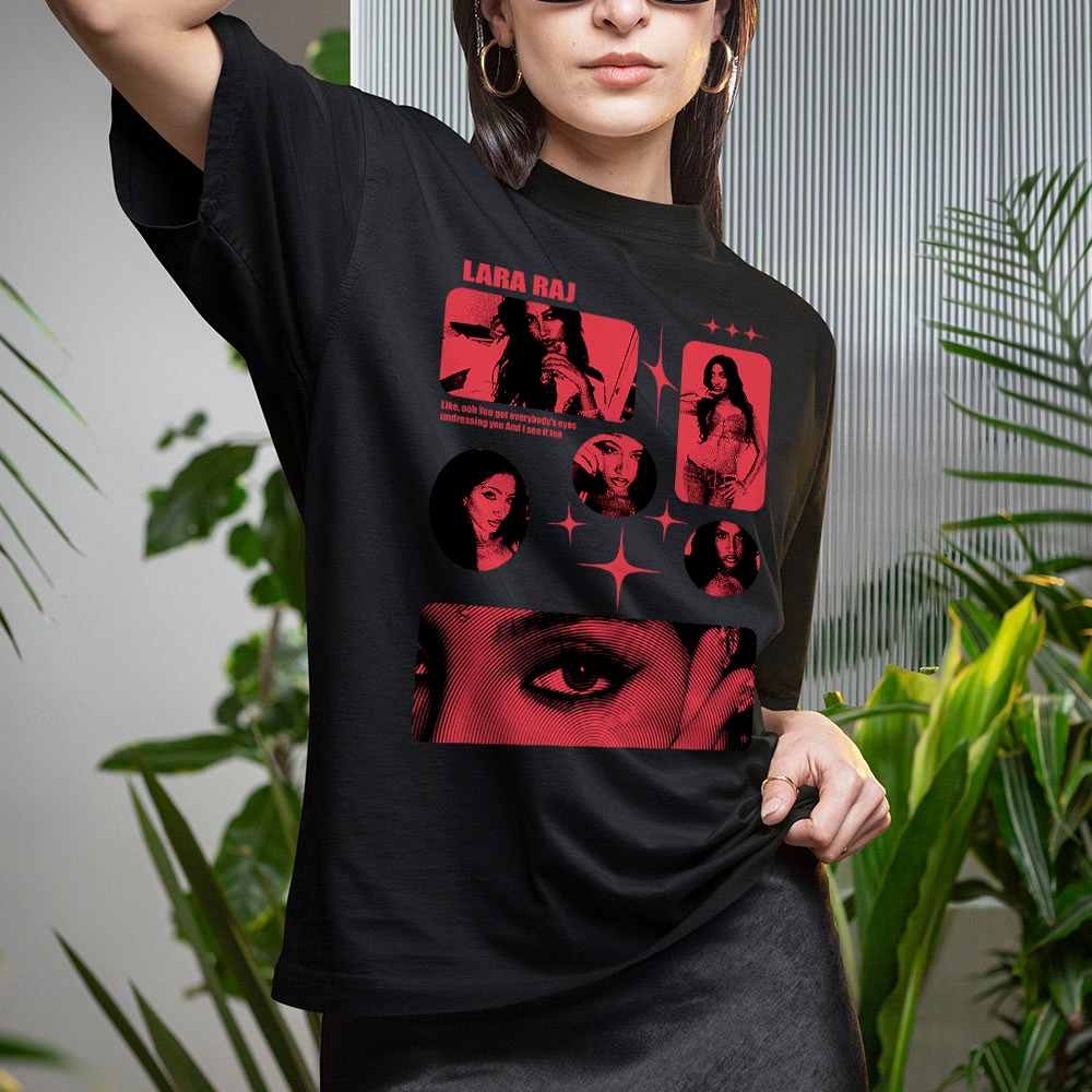 Camiseta Básica Oversized Ou Regata Machão Lara Raj Kpop Katseye Hybe Arte Exclusiva Unissex