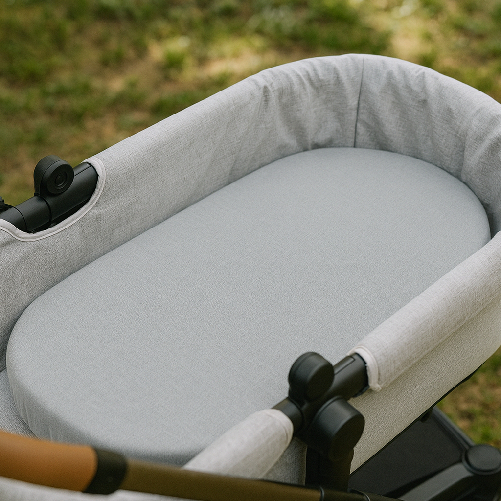 Colchão para Carrinho Moisés Ovalado | Espuma Macia, Conforto e Segurança para Bebê