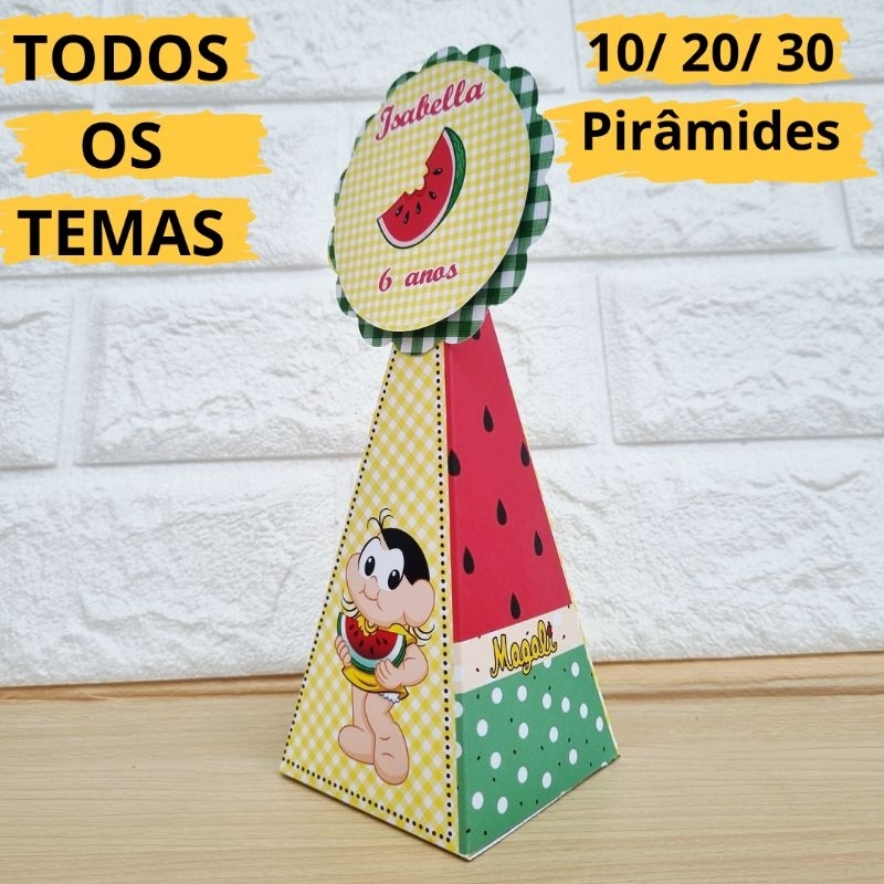 30 Caixinha Personalizada Todos os Temas Lembrancinhas Festa Infantil Decoração Aniversário Magali