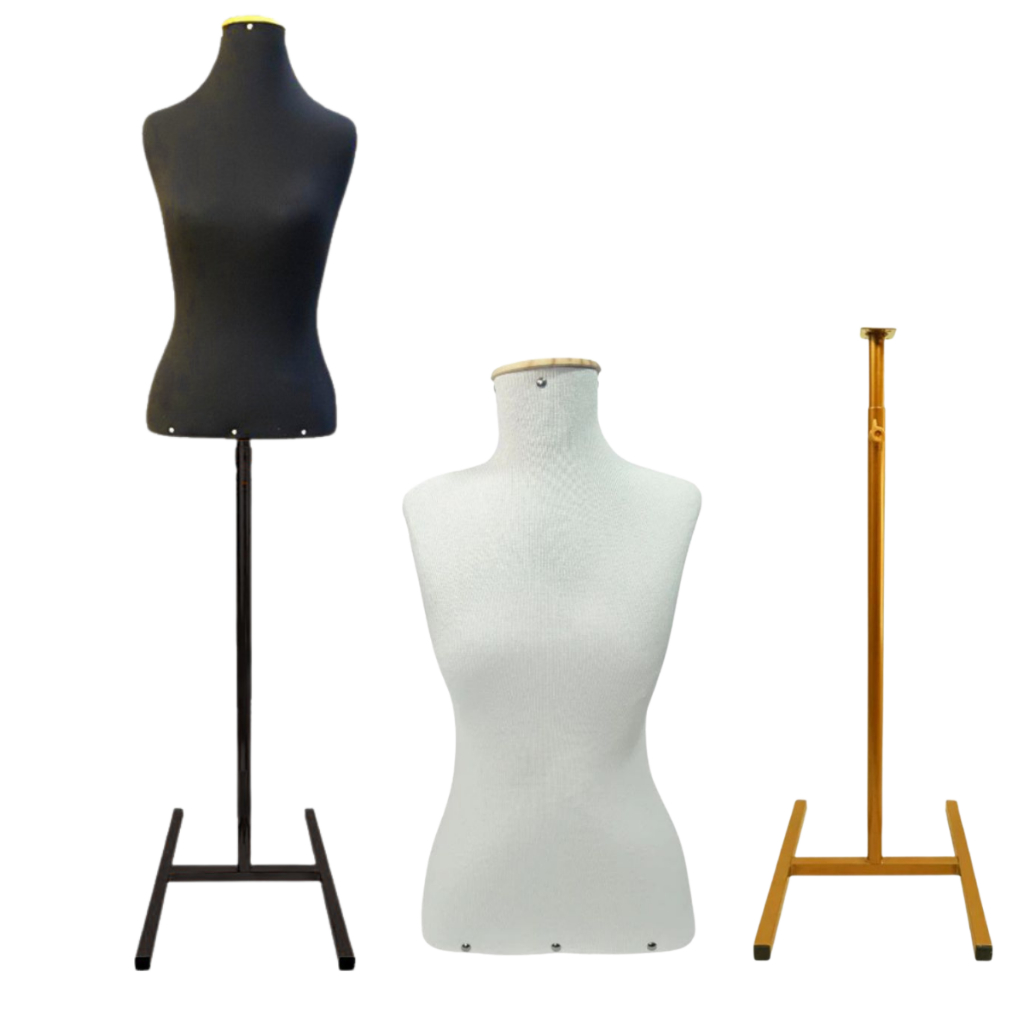 Busto Costureira para Confecção, Corte, Costura e Moulagem + Base Pedestal H Luxo em Oferta na Shopee