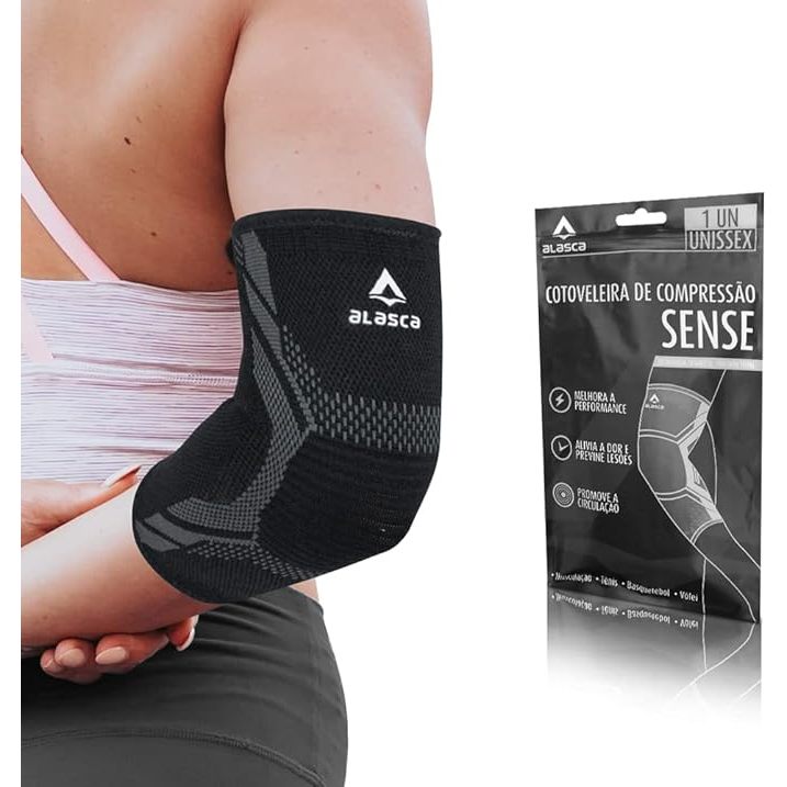 Cotoveleira de Compressão Sense Alasca – para tratamento de dores e tendinite no cotovelo. Ideal para qualquer atividade