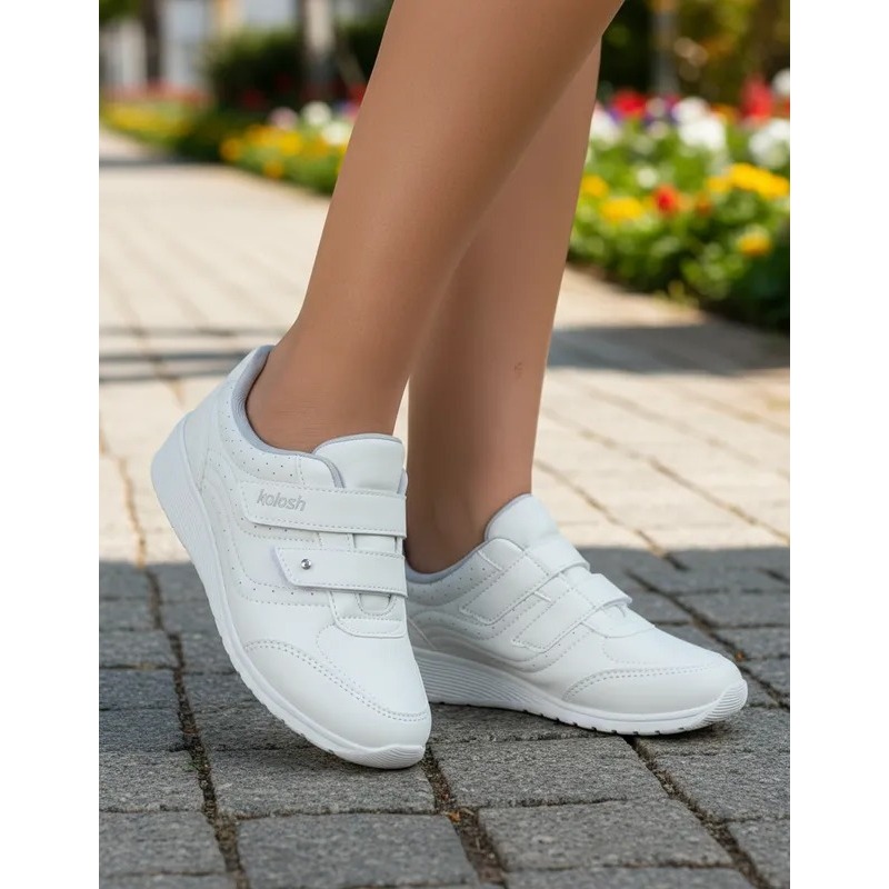 Detalhes do Tênis Kolosh Feminino Anabela Conforto Uniforme Moda C2282