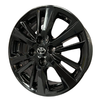 Kit 4 Rodas Aro 15x6,0 4x100 Toyota Yaris / Etios Preta Krmai S17