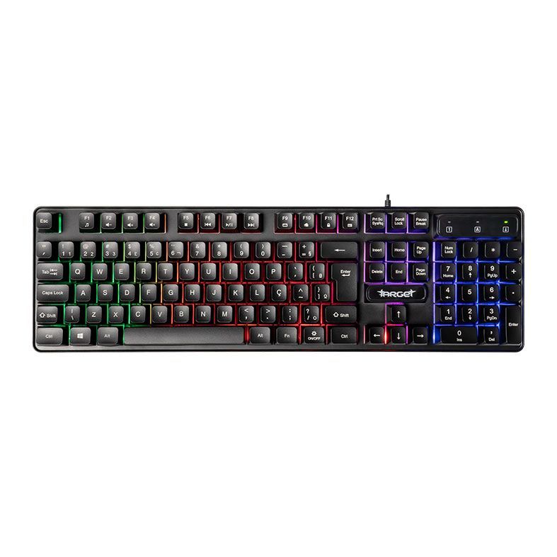 Teclado Gamer TGT M18L, Rainbow, ABNT2, Preto, TGT-M18L-RBW01 em Oferta na Shopee