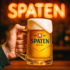 Caneca Vidro Spaten Chopp Cerveja Bar Restaurante Resistente 400ml Ruvolo