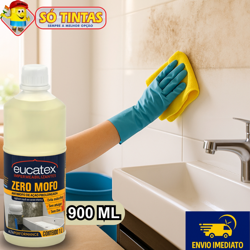 Anti Mofo Zero Mofo Eucatex Zero Mofo 1L Sem Cloro, Ação Prolongada Removedor, Impermeabilizante em Oferta na Shopee