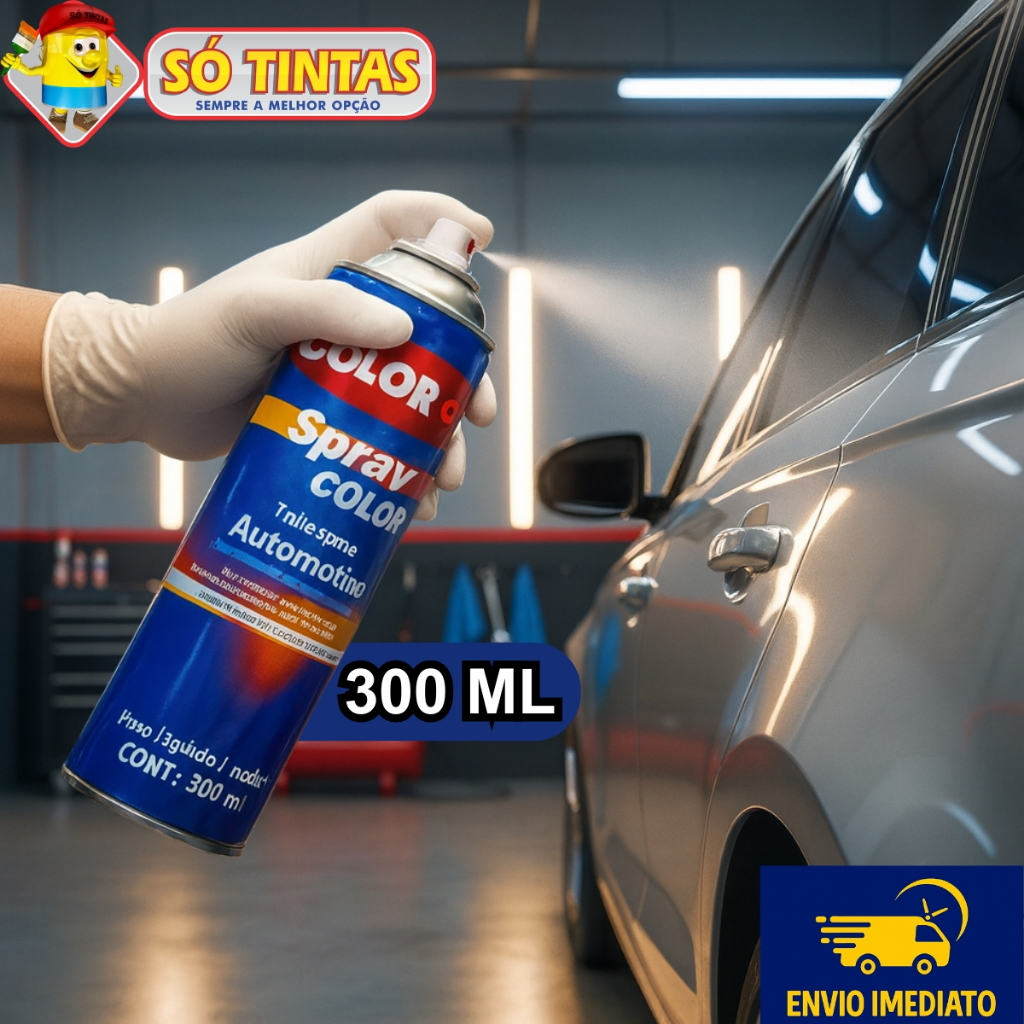 Spray Automotivo Verniz Rápido 300ml Lazzuril Colorgin Acabamento Brilhante Incolor Secagem Imediata em Oferta na Shopee