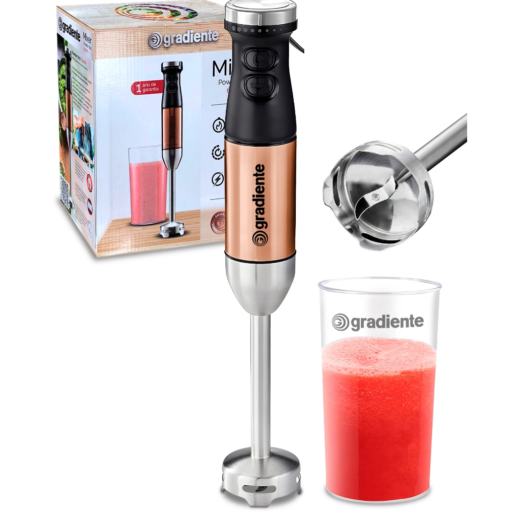 Mixer Gradiente Powder 600 Cobre Collection 600w Com Copo em Oferta na Shopee
