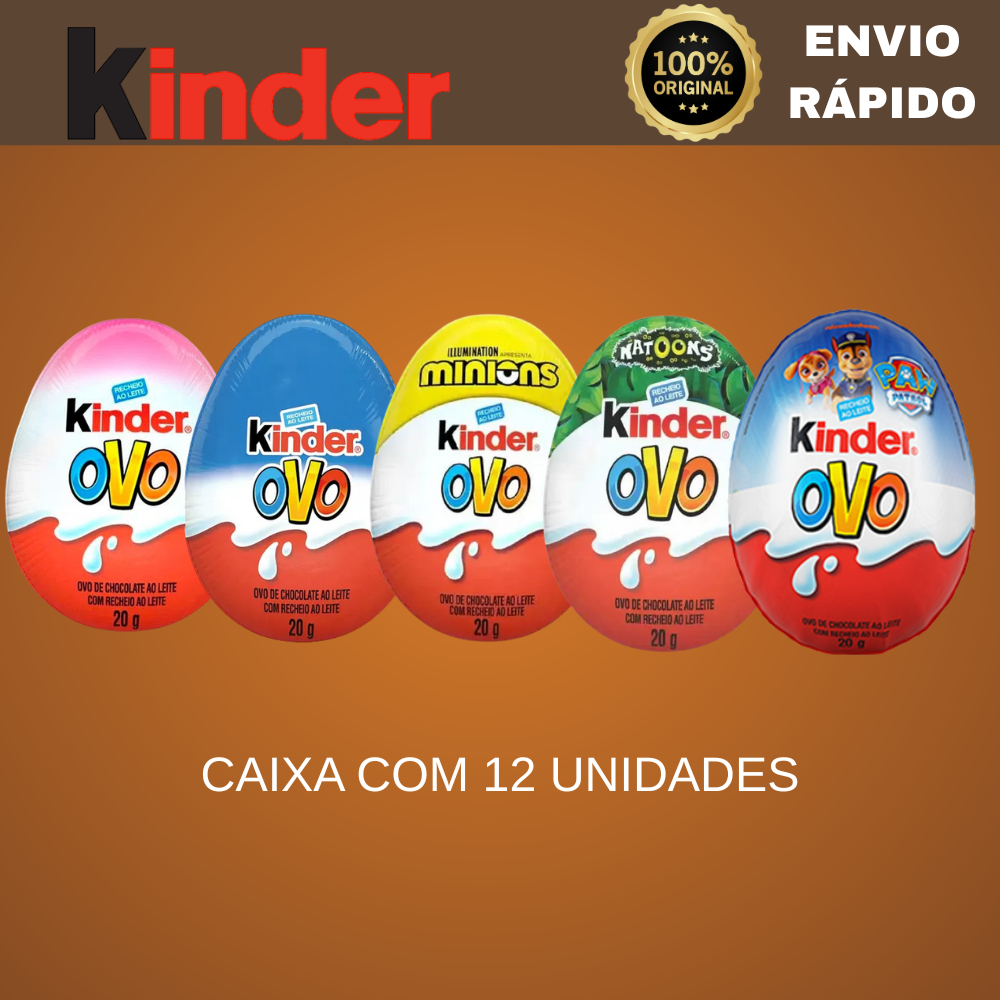 Kinder Ovo 20g. - Caixa c/12 Unidades