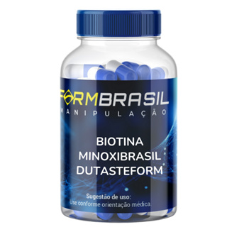 Fórmula para queda e crescimento capilar- biotina 10mg dutasteform 0.5mg brasilminox 2.5mg em capsulas em Oferta na Shopee