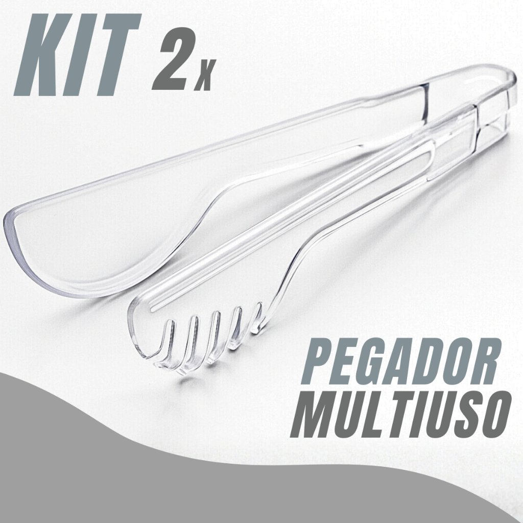 Pegador Multiuso Acrílico Transparente Para Salada Frios Massas Buffet Gelo Frutas Servir Alimentos Versátil