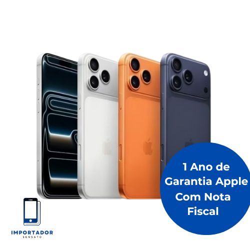 LANÇAMENTO • iPhone 17 Pro / 17 Pro Max 256GB / 512GB • Novo Original NF Lacrado