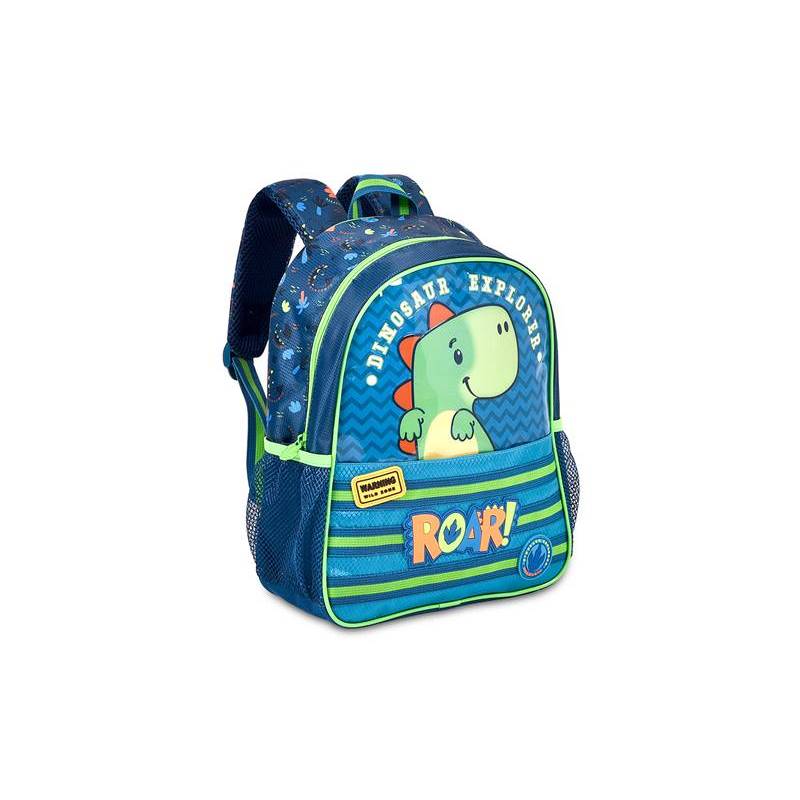 Mochila Escolar Creche Infantil Dinossauro Verde Clio Roar Dinossauro Clio