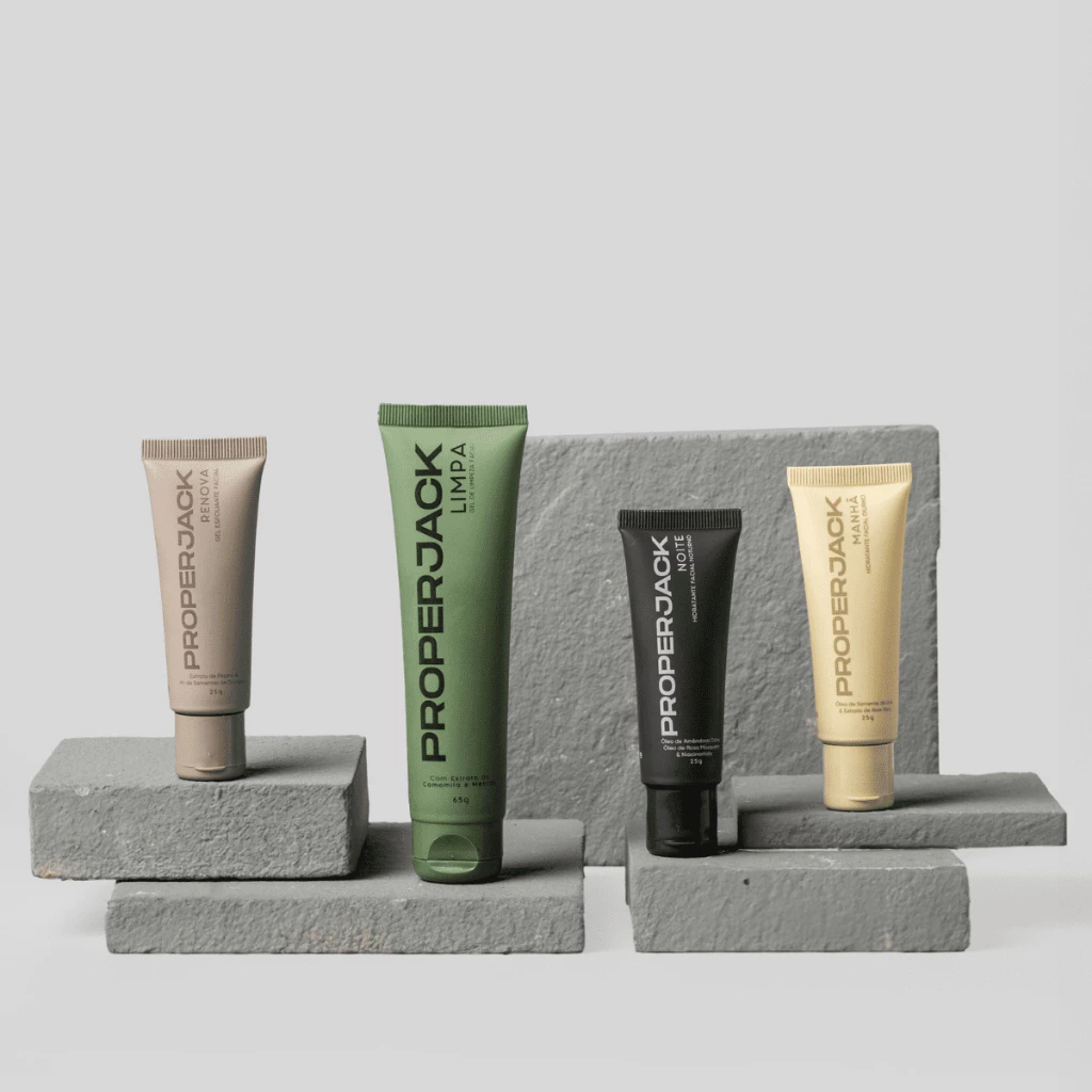 Kit Cuidado Facial - Proper Jack - Kit Skincare Masculino - Prevenção de Acne e Saúde Geral da Pele