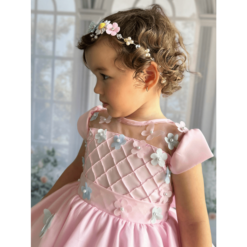 Vestido De Festa Infantil Jardim Encantado Super Luxo 1.2.3