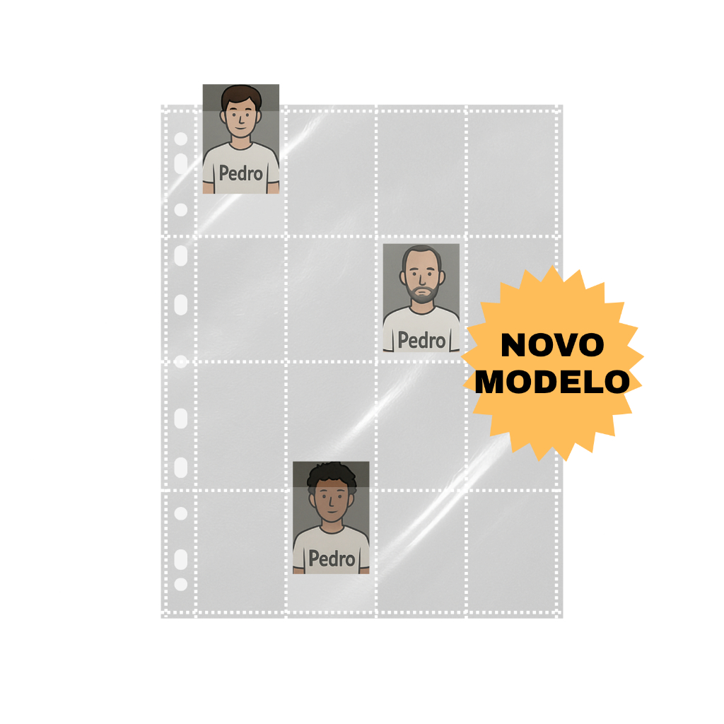 Kit 10 Folhas Figurinhas Copa Binder Plástico A4 Fichario Mini Photocard Polipropileno 16 Bolsos Panini Selos Filatelia em Oferta na Shopee