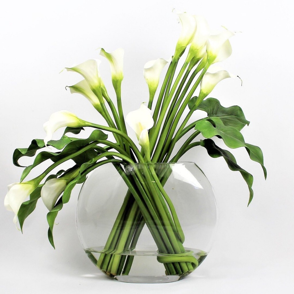 Copo de Leite Artificial Emborrachado Grande Toque Real p/ Decoração Arranjo, Casa, Casamento - HS800186 — imagem 2 de 2