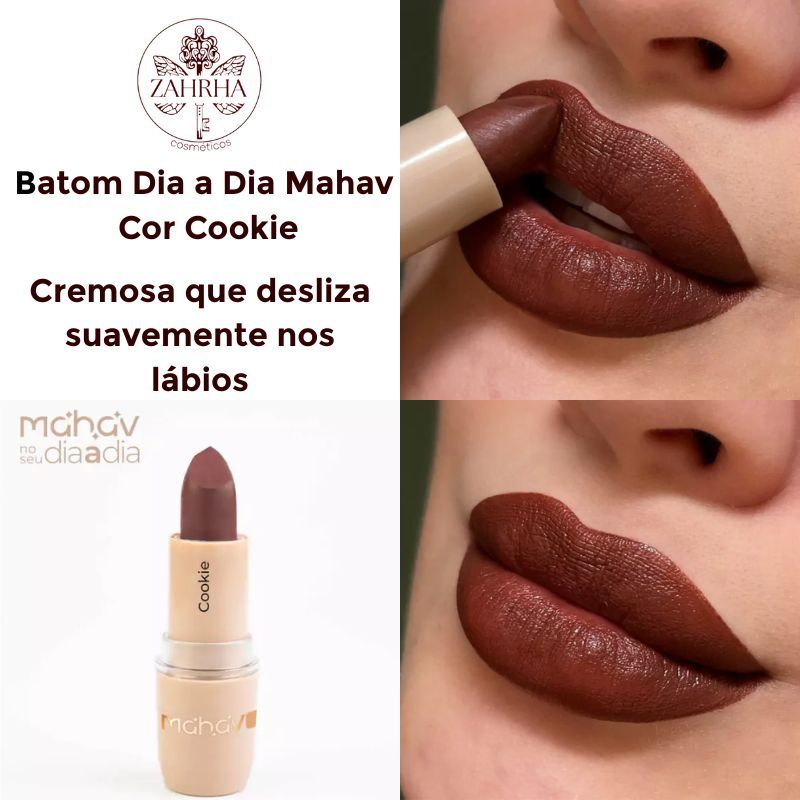 Batom Matte Mahav 💄 longa duração, alta pigmentação e conforto para seus lábios!
