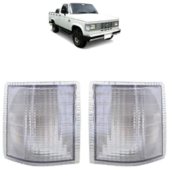 Par Pisca Seta Dianteira D20 1986 1987 1988 1989 1990 1991 1992 Cristal Lente Estriada Acrílico