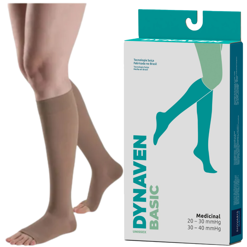 Meia De Compressão 3/4 Sigvaris Panturrilha Dynaven 20-30 mmHg em Oferta na Shopee
