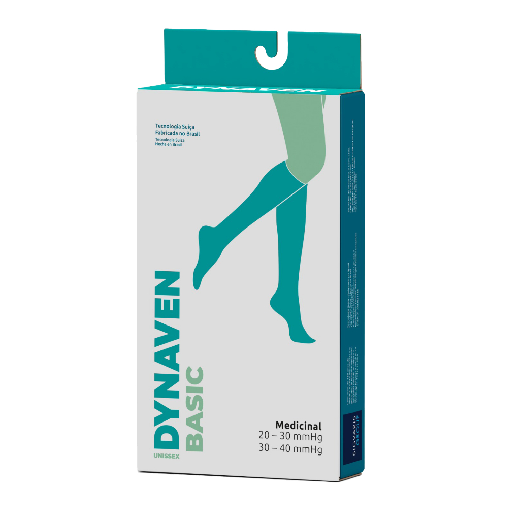 Meia De Compressão 3/4 Sigvaris Panturrilha Dynaven 20-30 mmHg