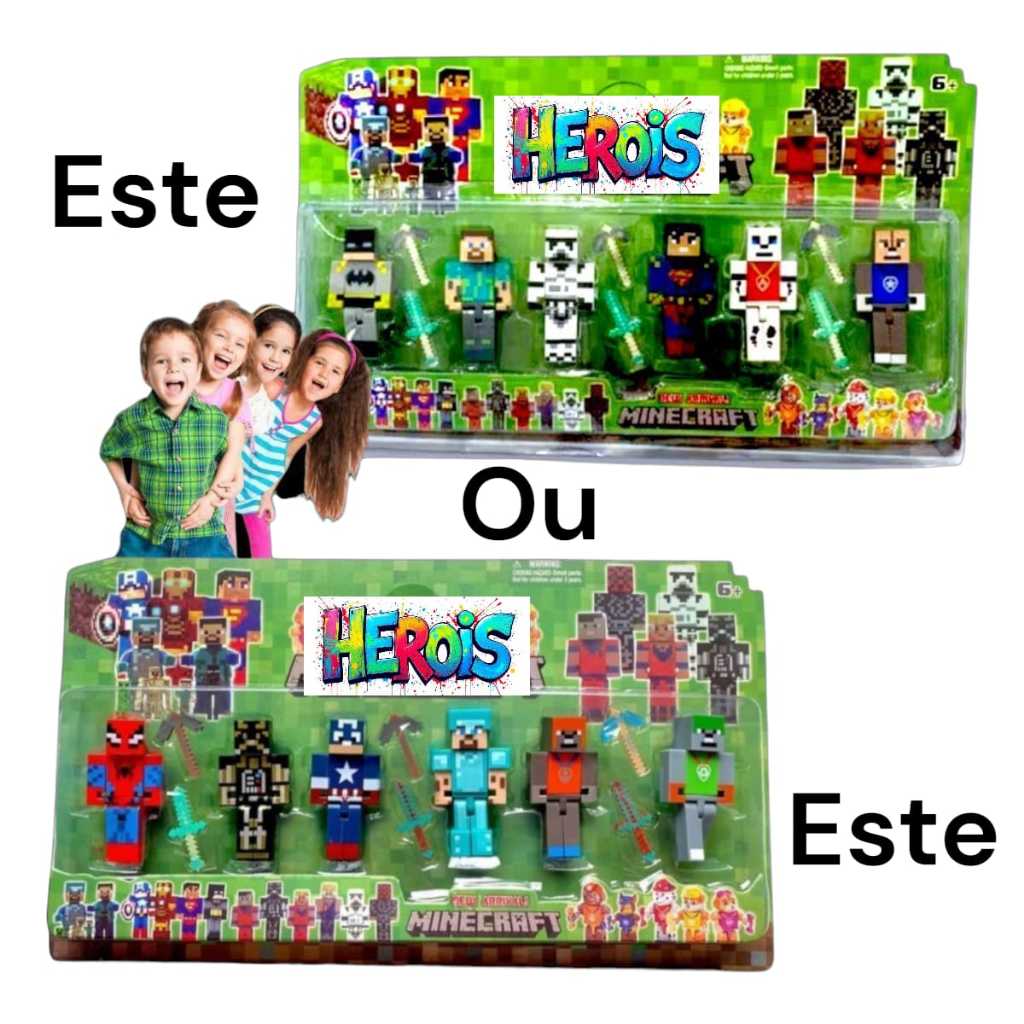 Boneco Minecraft Homem Aranha: Onde Comprar | BuscaProdutos