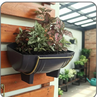 Floreira Barril mais Suportes de Parede. Vaso Jardineira Plástico ideal Horta ou Jardim Vertical em Oferta na Shopee
