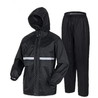 -Conjunto Capa De Chuva Roupa Para Motoqueiros Ciclistas  / Impermeável  Calça - Jaqueta  C/ Capuz  ( M / G /GG) em Oferta na Shopee