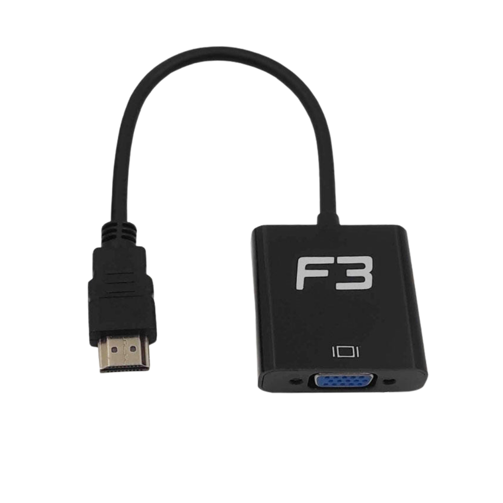 Adaptador Conversor HDMI para VGA com Audio Conversor de Video Para Xbox / PC / Note / Projetor