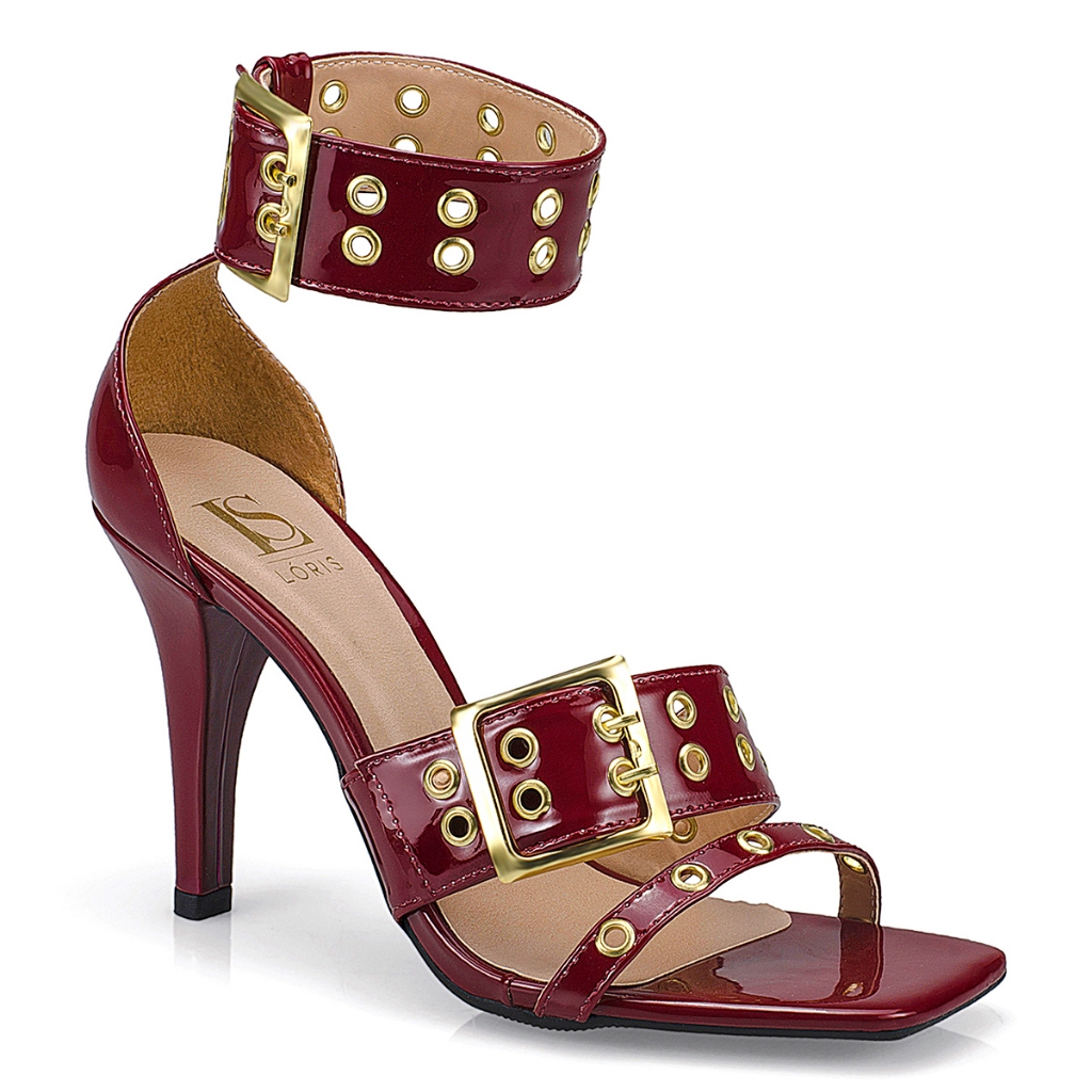 Sandália Feminina Salto Alto Fino Fivela Ilhós Spike Confortável 8080 em Oferta na Shopee