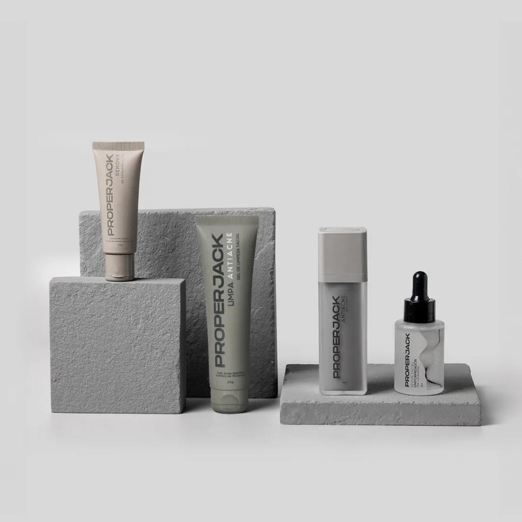 Kit Antiacne Masculino - Skincare Masculino - Proper Jack - Prevenção de Cravos e Espinhas