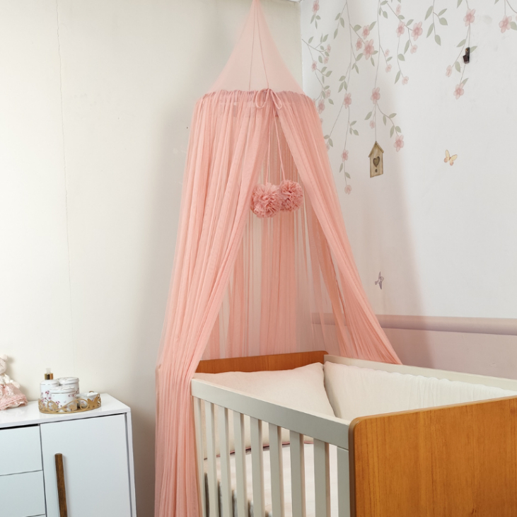 Mosquiteiro tenda microtule com pompom