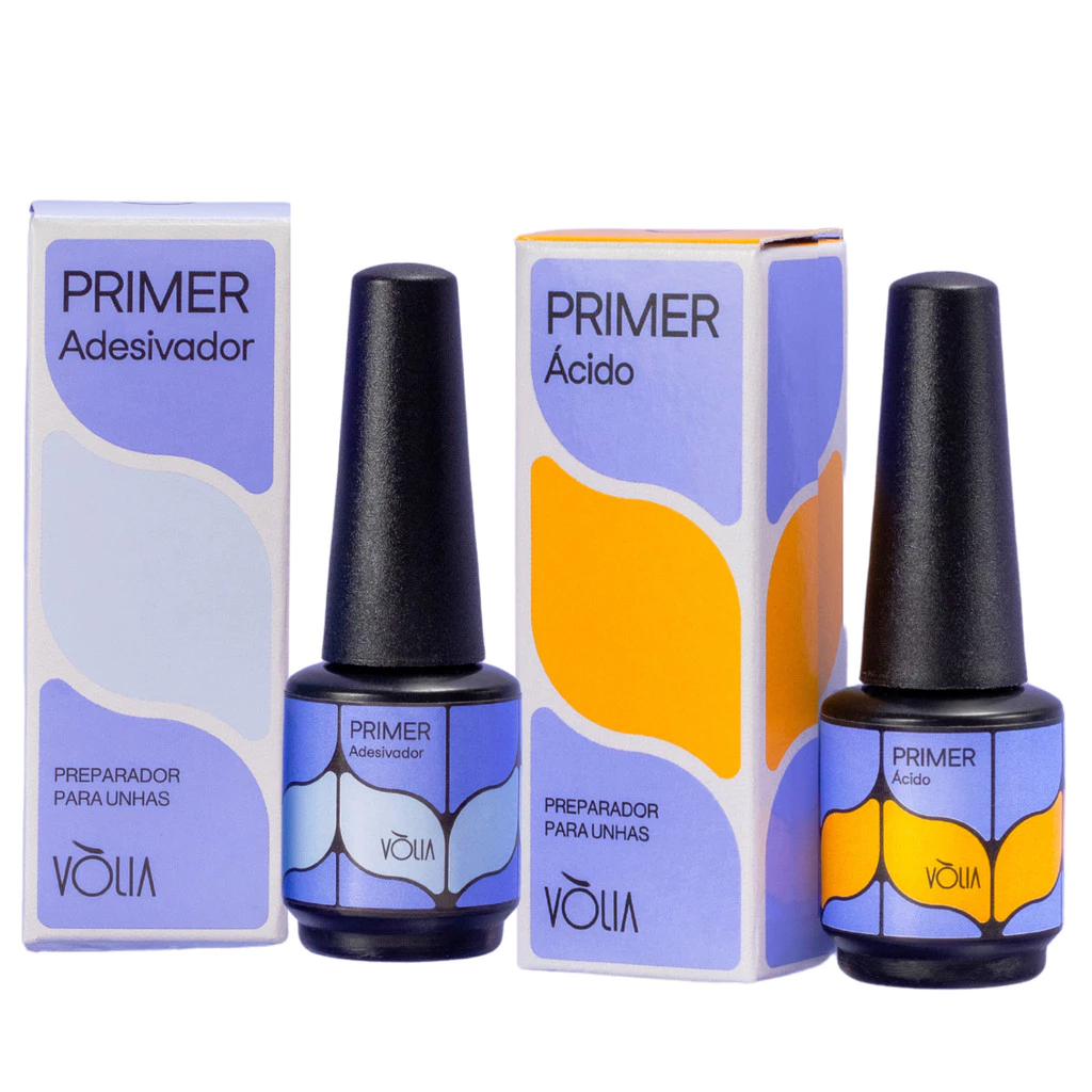 Kit Vòlia Primer Adesivador 10ml + Primer Ácido 10ml