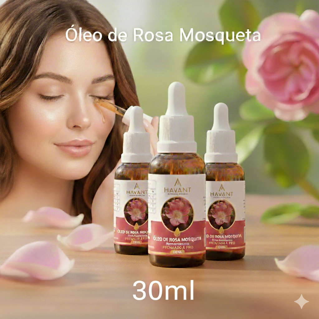ROSA MOSQUETA - ÓLEO PRENSADO A FIO 30ML 100%NATURAL