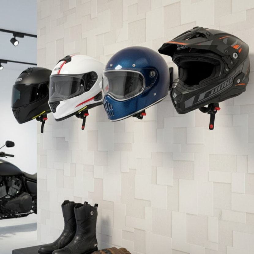 Kit Com 04 Suporte De Parede Para Pendurar Capacete E Acessórios em Oferta na Shopee