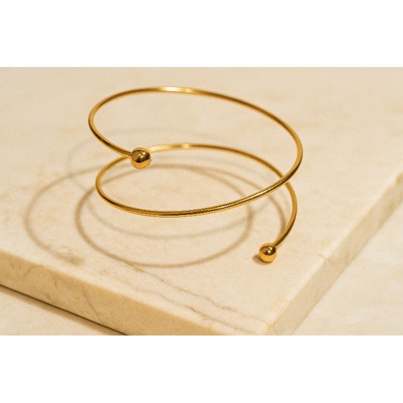 Bracelete Minimalista - cores disponíveis no prata e dourado em Oferta na Shopee