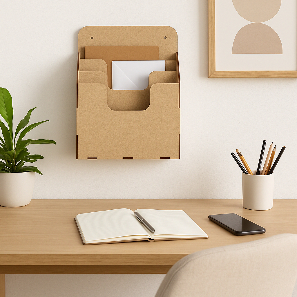 Quadro Organizador Porta Prontuário Suporte Parede Escritório Mdf