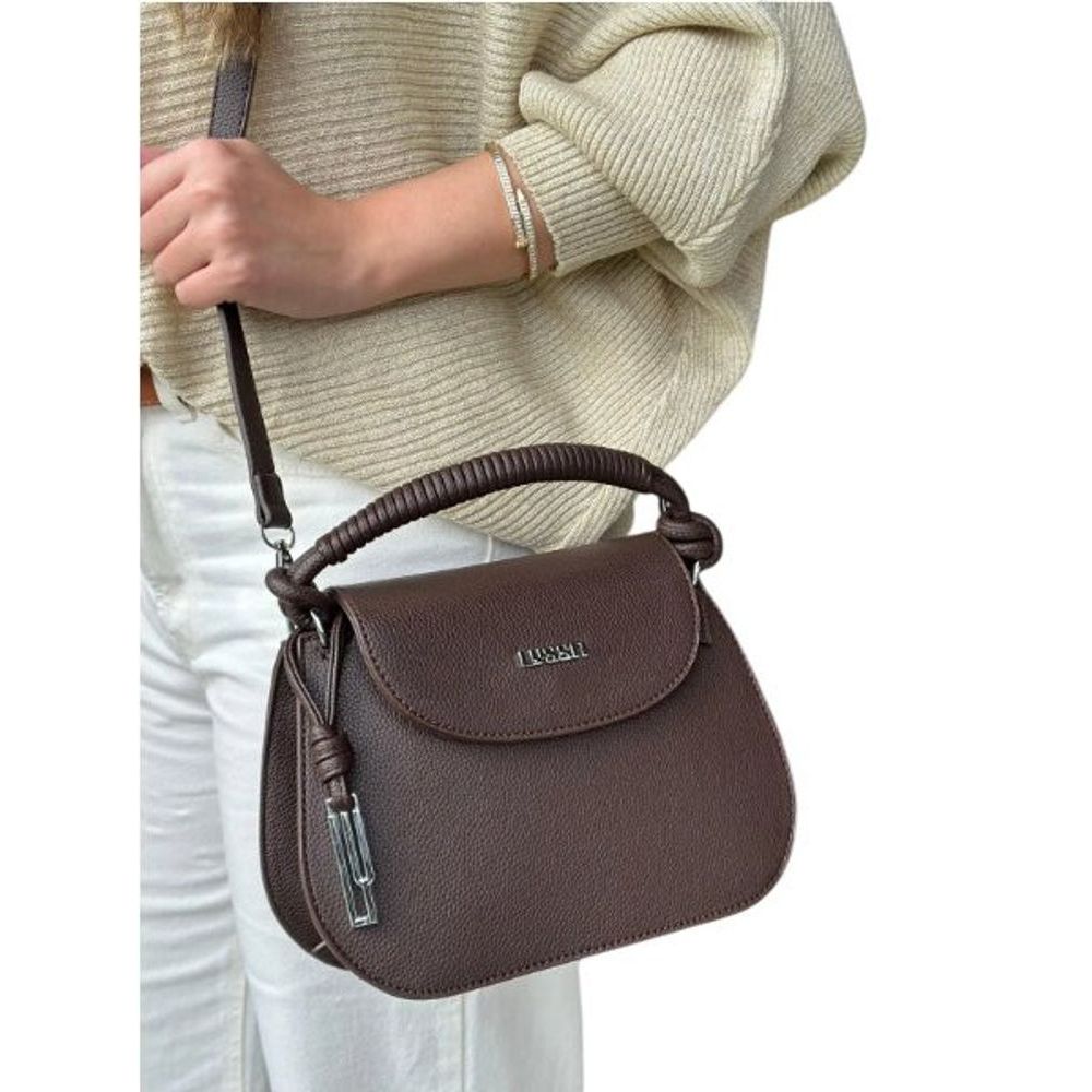 Bolsa Feminina Transversal Alça Em Corda Ombro Tiracolo