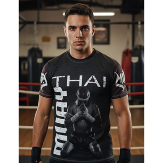 Camisa Muay Thai Camiseta Treino Academia Luta Treino Esporte Dry Fit em Oferta na Shopee