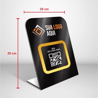 Placa Pix Personalizada de Mesa PVC 20x29 em Oferta na Shopee