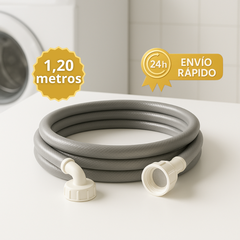 Mangueira Para Entrada Máquina de Lavar 1.20 Metros Agua Lavadora Tanquinho Lava e Seca