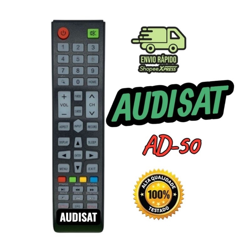 Controle Remoto Compativel Smart TV AUDISA LED AD-50 4K Ultra HD Android TV em Oferta na Shopee